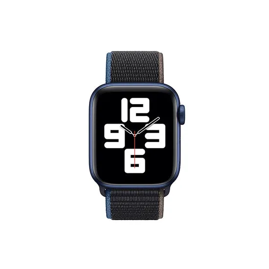 Woven Nylon Straps For Apple Watch-42/44/45/49mm New 2020 Edition (Charcoal)